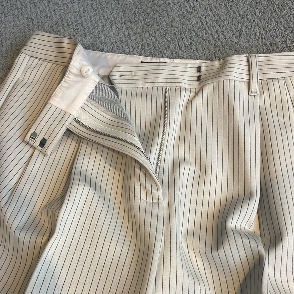 rag & bone Cream Striped Pants - Picture 4 of 7